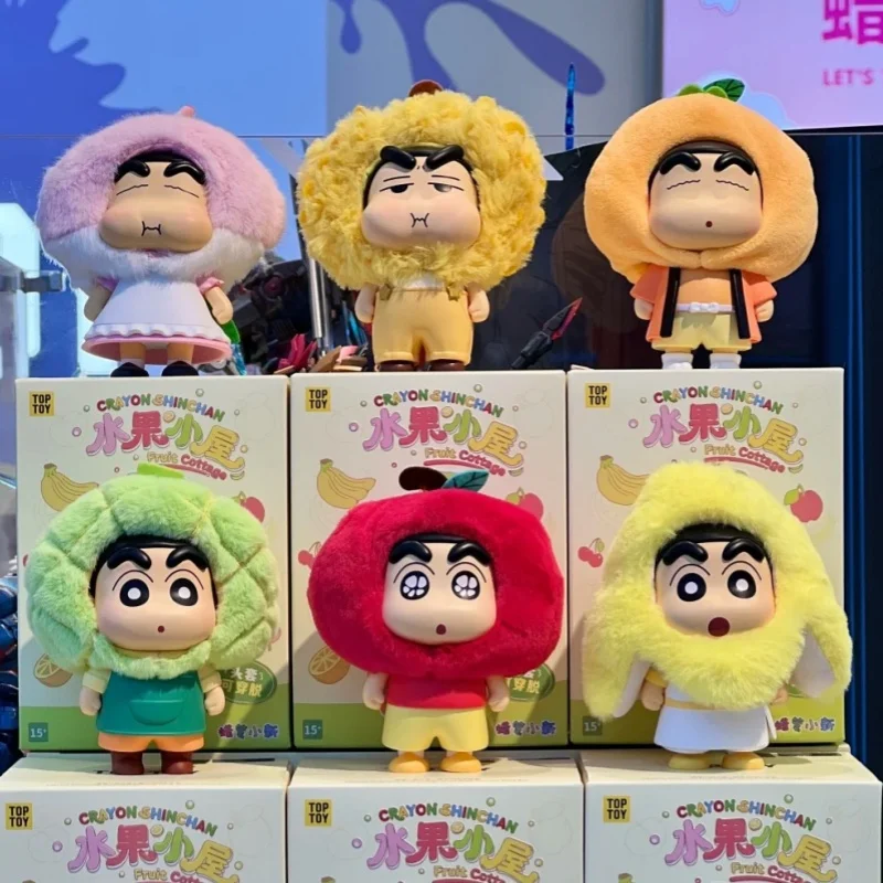 

New Blind Box Series Of Crayon Shin-Chan Fruit Hut Mysterious Surprise Box Cute Doll Pendant Decoration Toy Christmas Gift