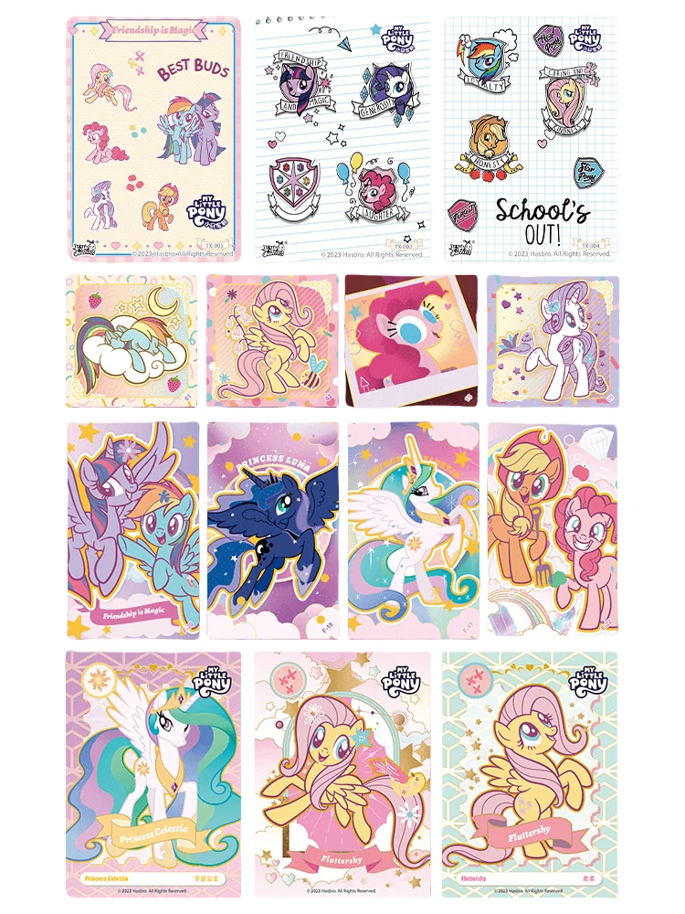 KAYOU My Little Pony Card Sweetheart Party  Classic Memorial Collection Card Blind Box Pony Peripheral For Children Toys Gifts