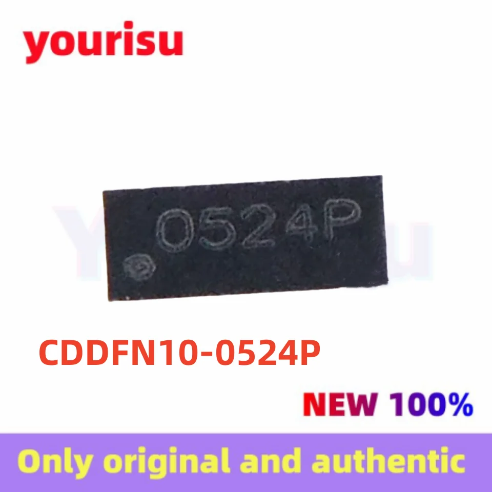 10-100Pcs/Lot Original CDDFN10-0524P CDDFN10-0524 Silk Screen 524 0524 DFN10 Transient Suppression Diode TVS