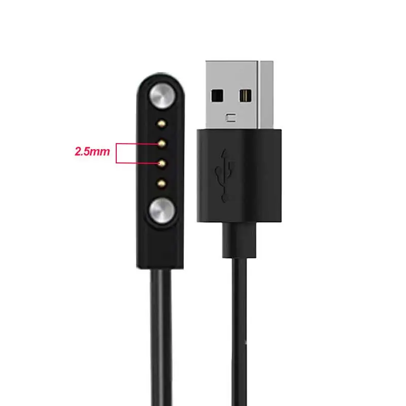 2 pins 4pins Smartwatch Dock Charger Adapter USB Charging Cable Cord For Adult / Kids Smart Watch Power Charge Wire Accessories view 6