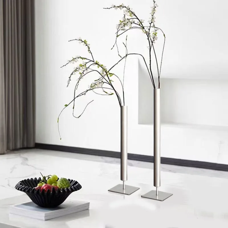 Wabi Sand Wind Medieval Slender Flower Arrangement Ornament,  Study Dining Table Top Art Decorative Vase