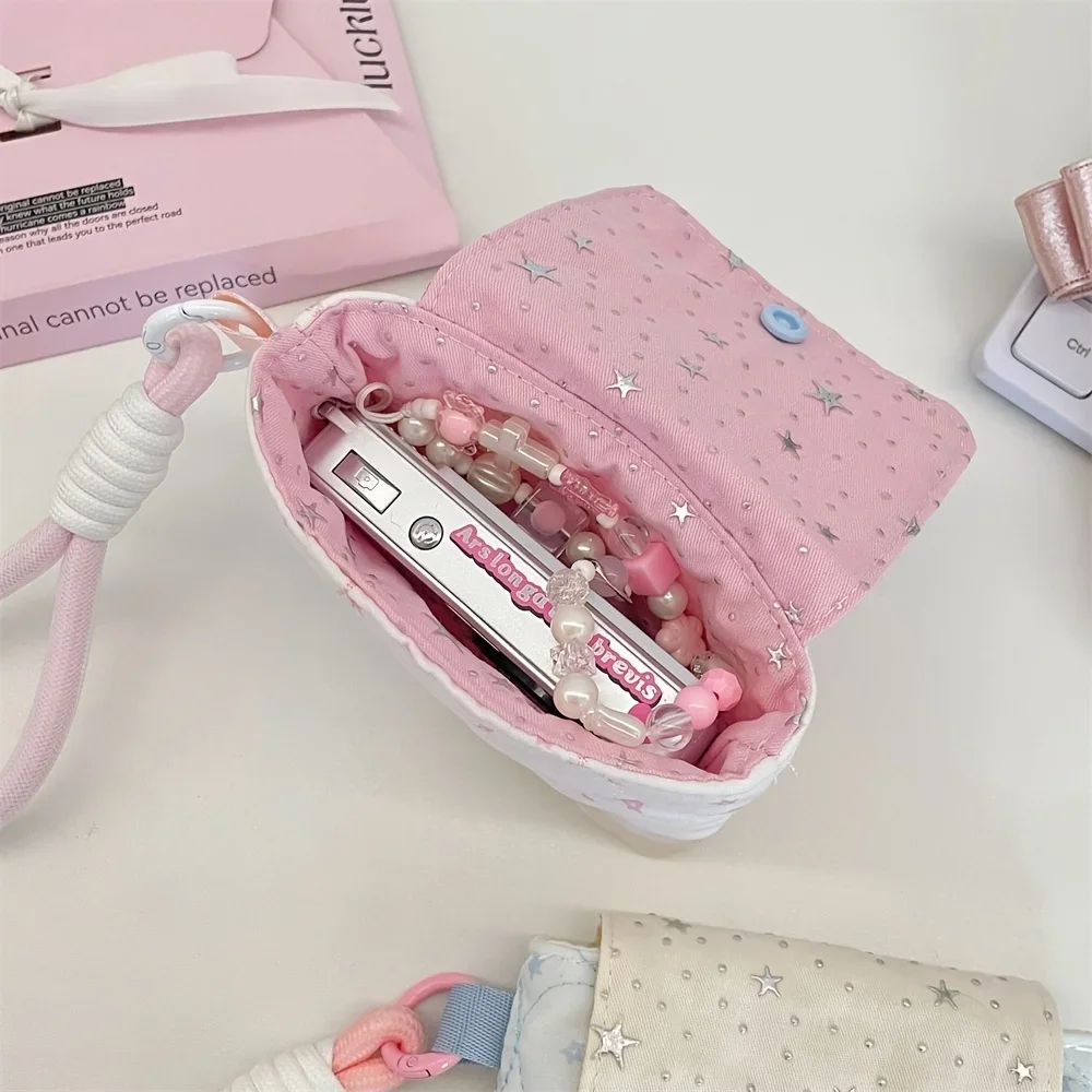 Tragbare Kompakte Niedliche Mehrzweck-Aufbewahrungstasche mit Sturz- und Aufprallschutz-Design, Verwendbar als Karten-, Münz-, Kopfhörer- und Schmucktasche – Detail 3