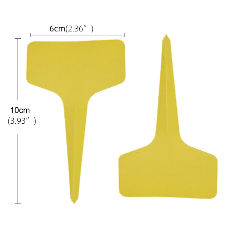 300pcs Plastic Plant T-Type Tags, Nursery Garden Labels, Seedling Tray, Pots, Decoration, Garden Labels, 6 x 10 cm