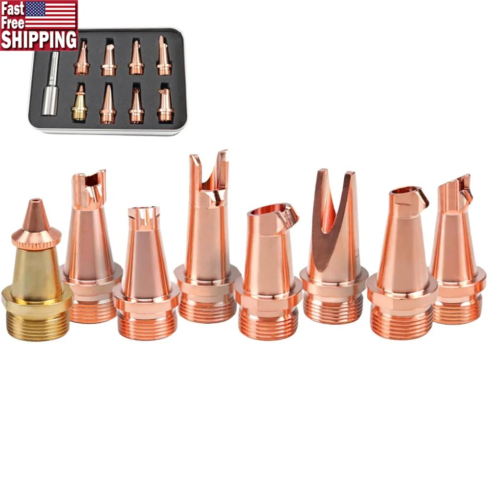 8 Types Laser Welding Nozzle Kit Copper Nozzles FT80 Scale Tube Set Gun