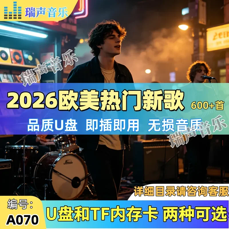 2026 European and American popular new songs English songs Car U disk Popular MP3 music usb USB stick tf memory card