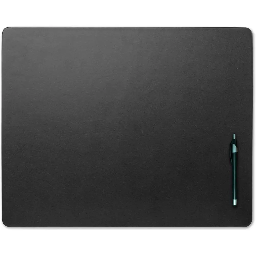 

Кожаный коврик для стола без боковых бортиков - Роскошный кожаный настольный коврик или подложка для письма - Защита поверхности стола для руководителя - (Черный, 20" x 1)