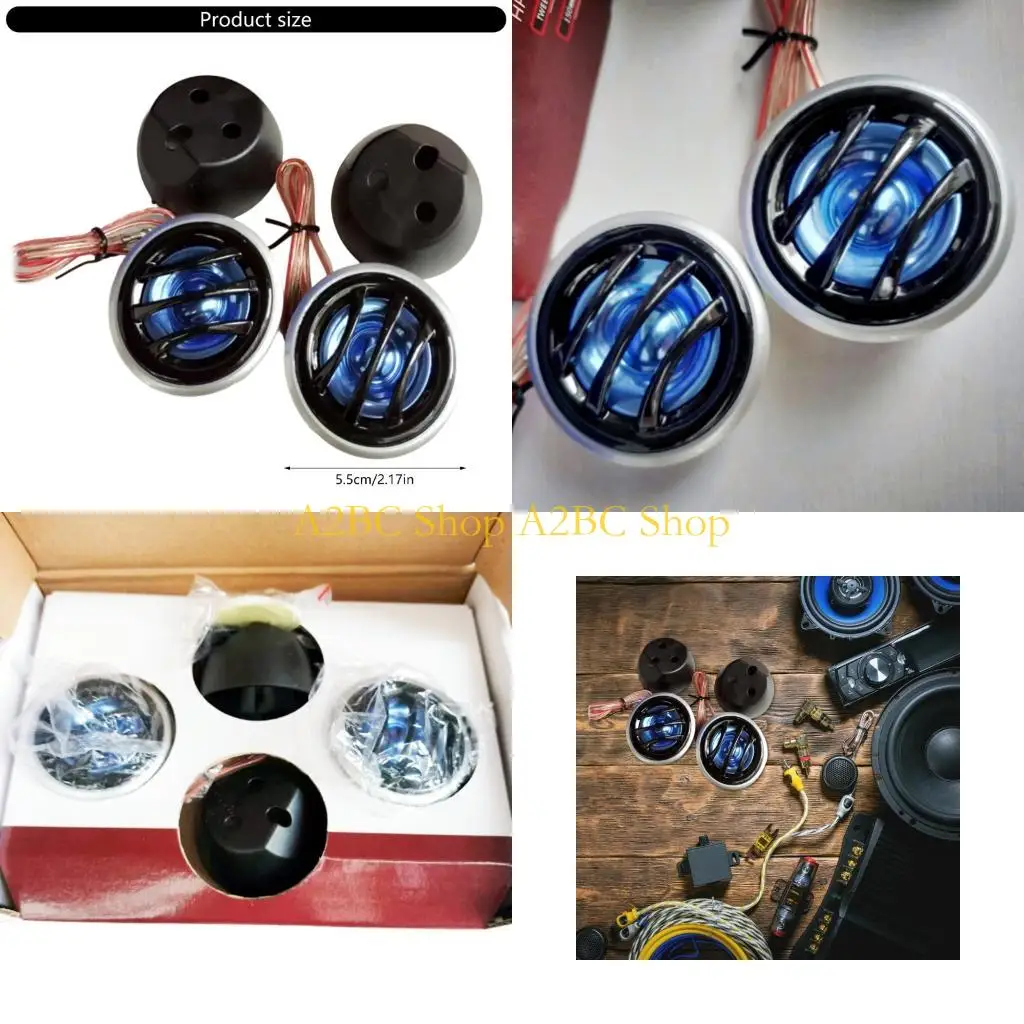 A2BC 150W Super Power Tweeter Loudspeaker Car Dome Audios Stereo Speaker Tweeter Loudspeaker Horn Audios Tweeter for Vehicle