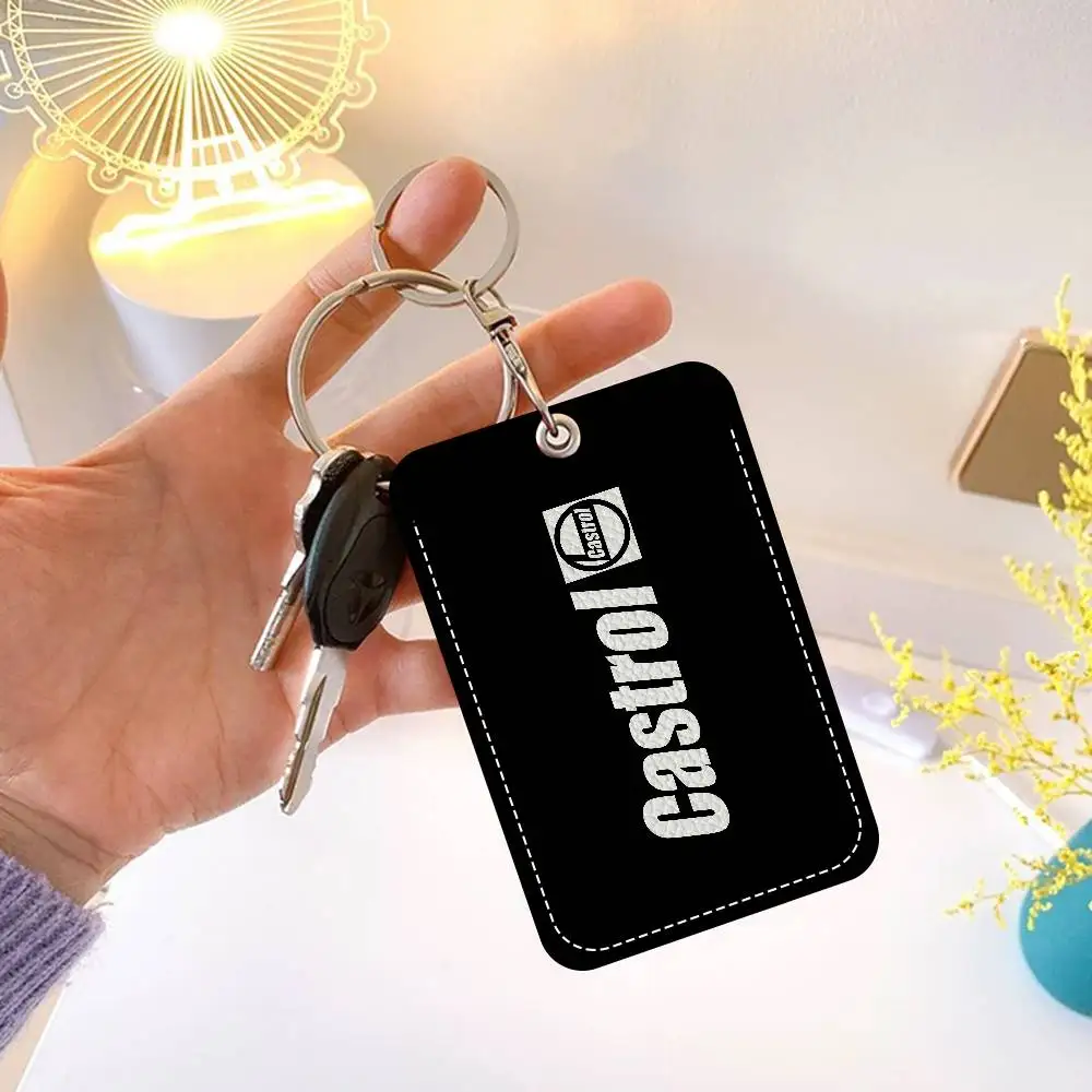 C-Castrol-S-S Personalised Holder Suitable For Bank Card,Subway, Bus Card Wallet Card Case Badge Holder Keychain