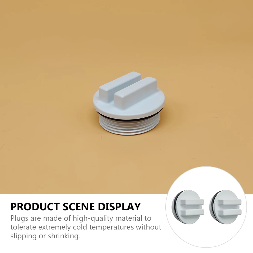 

2pcs 1.5" Drain Plug Fitting For Spa Pool Winterizing Heavy Duty Freeze Protection O-Ring Seal Swimming Pool Winter Plug