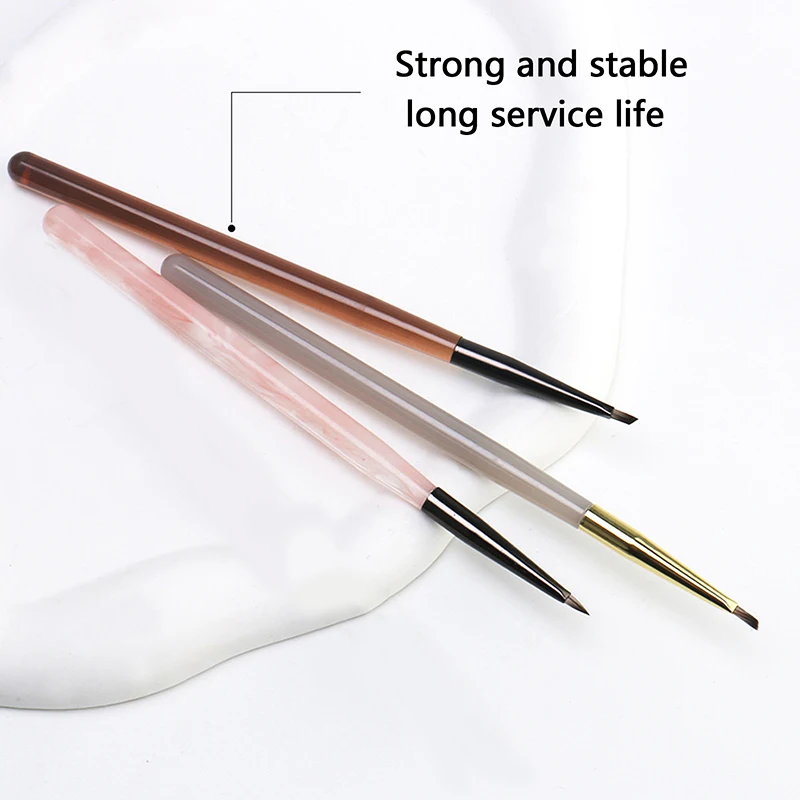 1Pcs Triangular Painting Brush Nails Art Brush French Lines Stripes Grid Flower Butterfly Triangle Painting Pen Manicure Tools