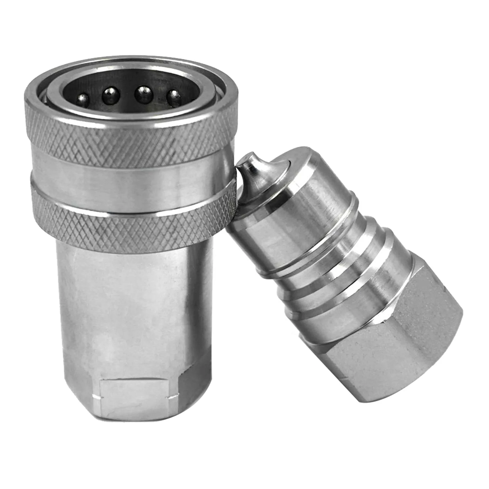 ABWZ-2X 3/8Inch NPT Thread ISO7241-1A Hydraulic Quick Disconnect Coupler Set With Dust Cap