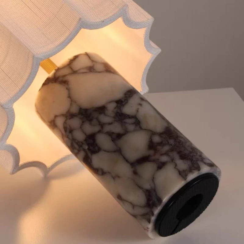 Lamp Body  Fabric Fiber Lampshade Desk Lamp Bedroom Decoration Interior Lighting