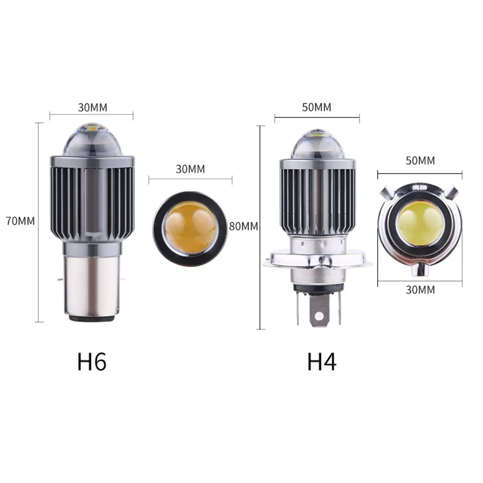 headlight Bulbs with Lens Replacement High/Low Beam 1080 Lumens