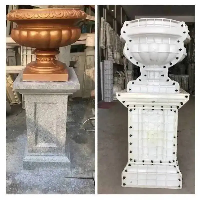 Pier Square for Durable ABS Garden Plastic Roman Flowerpot Mould Fence Cement Mold Column Column Concrete Bonsai Model