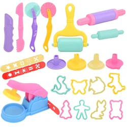 Kids DIY Clay Tool Play Dough Tool Kit Various Animal Molds Cutters Rolling Pins Plasticine Molds Clay Accessories
