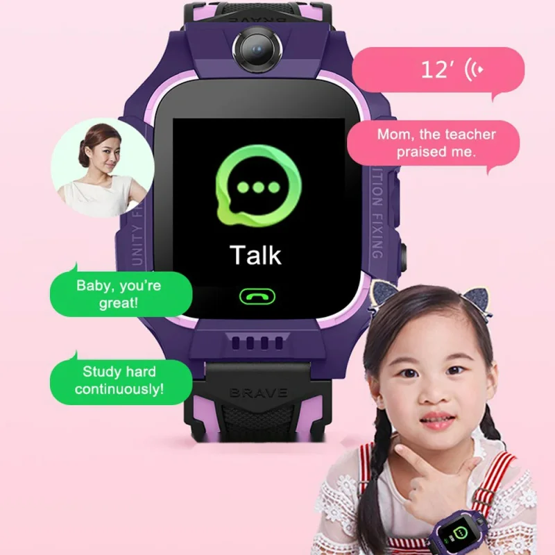 Smart watch 2025 kids lbs baby phone 2G watch SOS camera PK Q12 Q15 children smartwatch for Android iOS for Boys Girls gifts