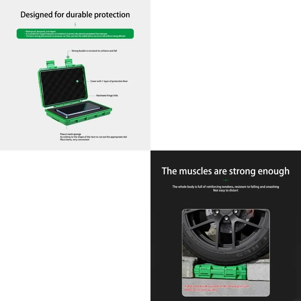 Portable Hardware Storage Box Repair Tool Box Case Multi-Function Home Tool Box