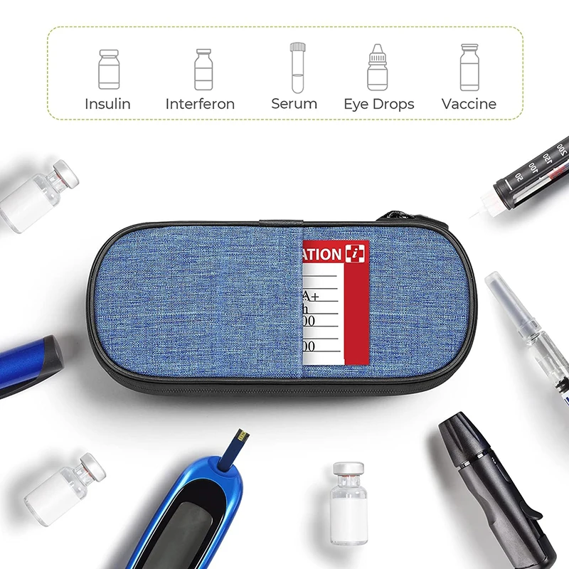 Portable Insulin Cooling Bag Glaciated Cold Storage Bag Medicine Travel Pocket Cooler Pen Bag Pack Drug Freezer For Diabetes