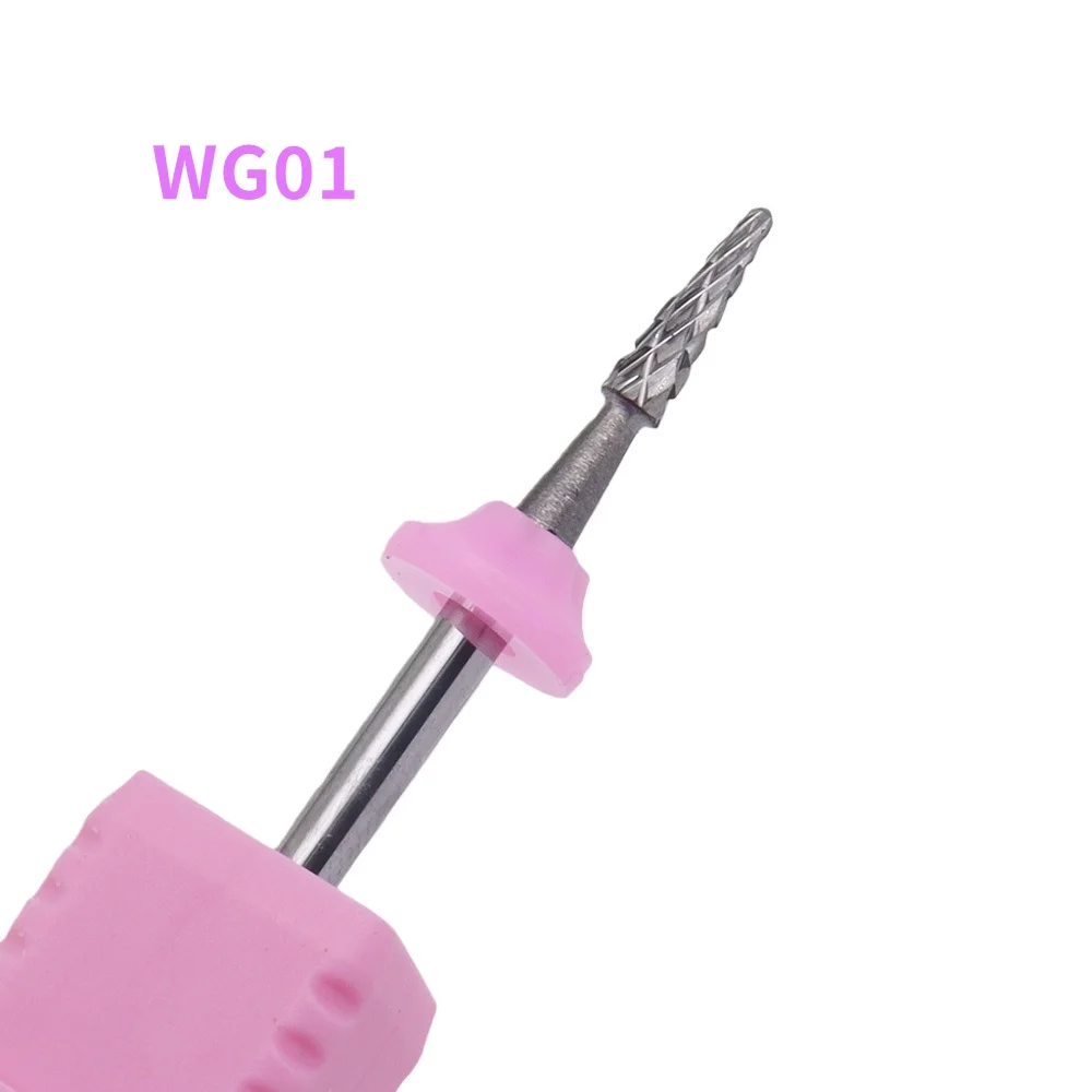 1Pcs Carbide Nail Drill Bit, Tungsten Steel Nail File Cutter, Pedicure Manicure Milling Cutter Tool, 2.35mm, with Compatible wit