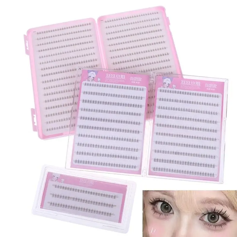 1Set Comic Lower Lash Extension Clusters No Glue Need Bottom Eyelashes Natural Self Adhesive False Eyelashes Eye Makeup Tool~