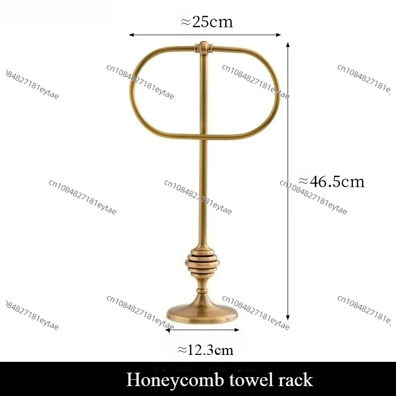 Luxury Brass Vertical Towel Rack Storage Rack Towel Holder Bathroom Vertical Tissue Holder Vintage Bathroom Decoration