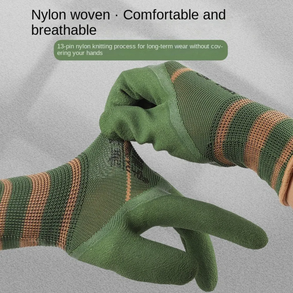 

12Pair Wear-resistant Tire Rubber Glove Non-slip Workshop Protection Work Glove Breathable Safety Labor Protection Gloves