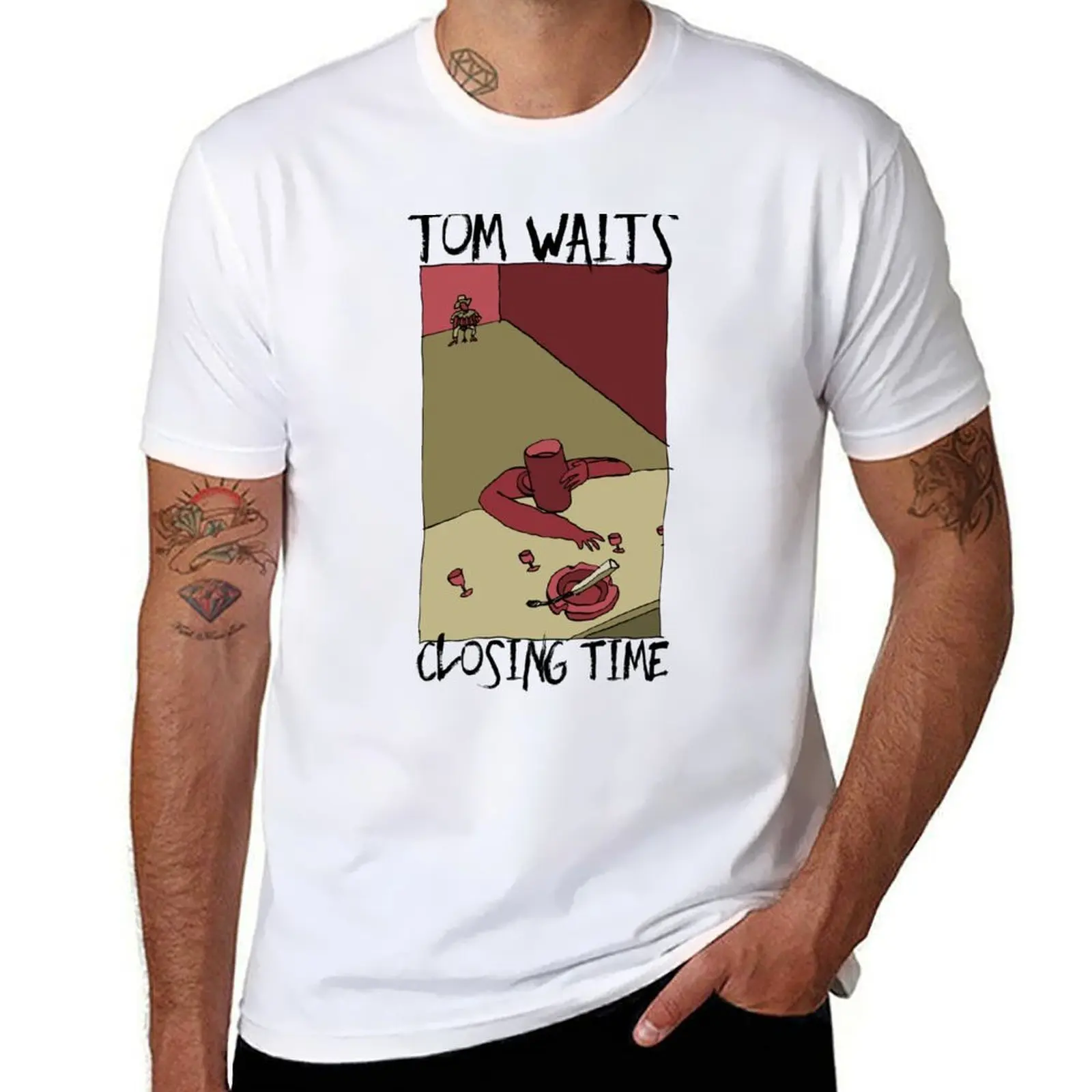 

Tom Waits - Closing Time III T-Shirt anime t shirts oversize cotton t shirts high quality T-Shirt