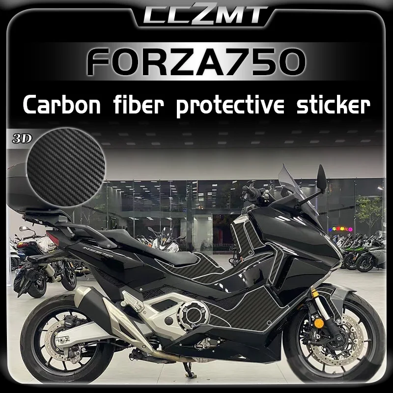 

For Honda FORZA750 Forza 750 NSS750 sticker 3D carbon fiber protective sticker body film modification motorcycle accessories