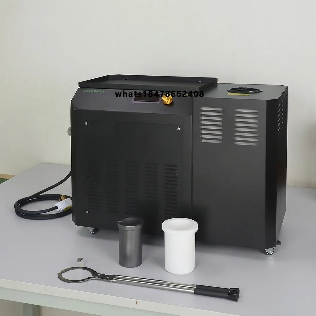 1-3KG  Smelting Machine With Water Chiller Inside Industrial Induction Furnace for Melting Gold and Silver Jewelry Equipment