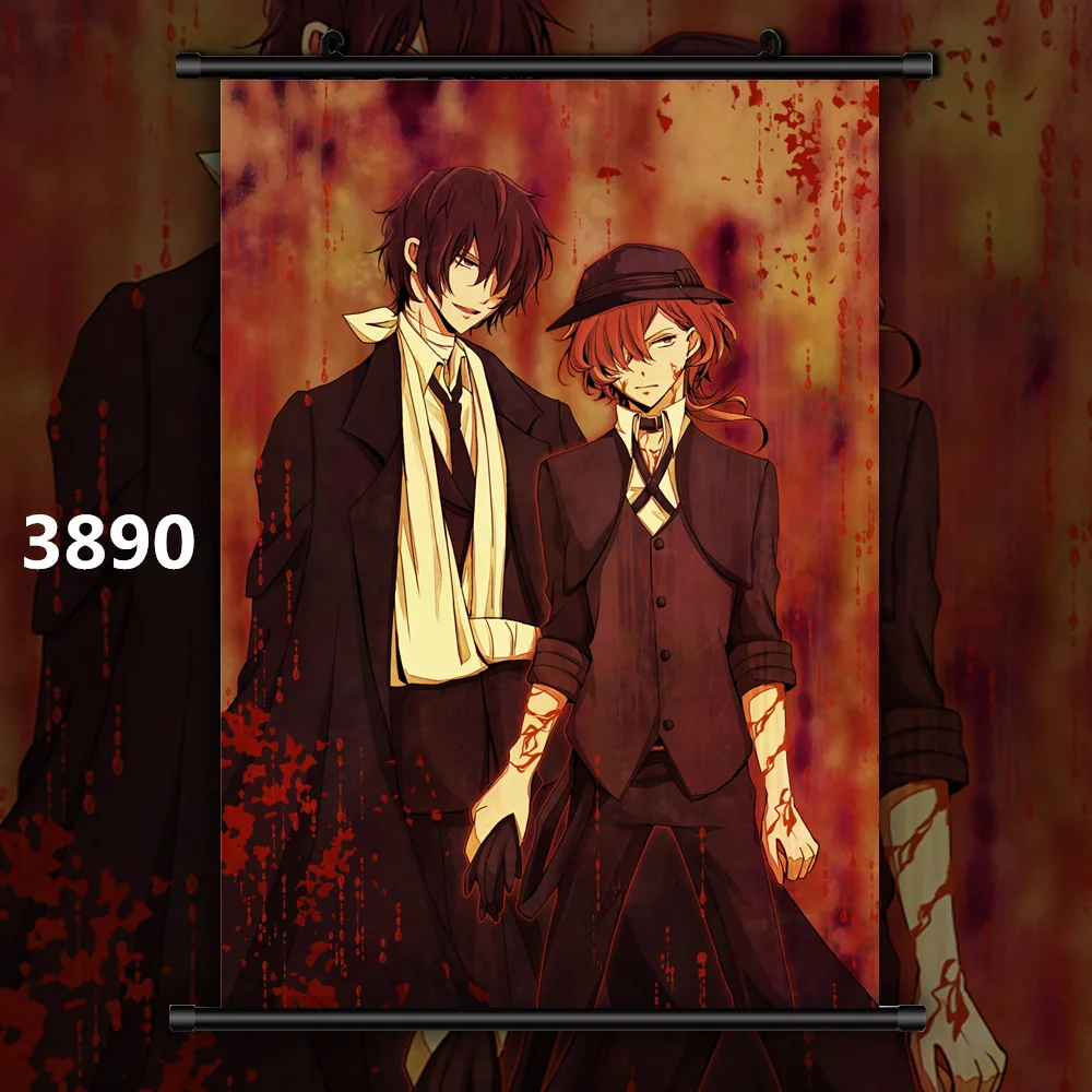 Canvas Painting Manga Wall Poster Bungou Stray Dogs Dazai Chuuya Atsushi Anime Home Decor Wall Decor Wall Art Picture No Frame