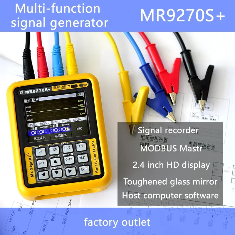 Signal Generator Calibração Tensão Atual Termopar Pressão Transmissor Logger Frequência Pid Pt100 Mr9270s Mais Hart 420ma