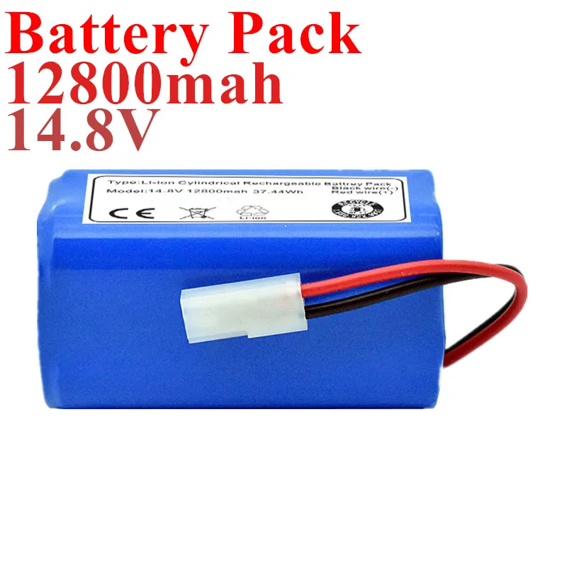 New 18650 14.8V 12.8Ah Vacuum Li-lon Battery Pack For Xiaomi G1,For Panasonic MC-WRC53,For Phicomm X3,For Flyco Fc9601, Fc9602