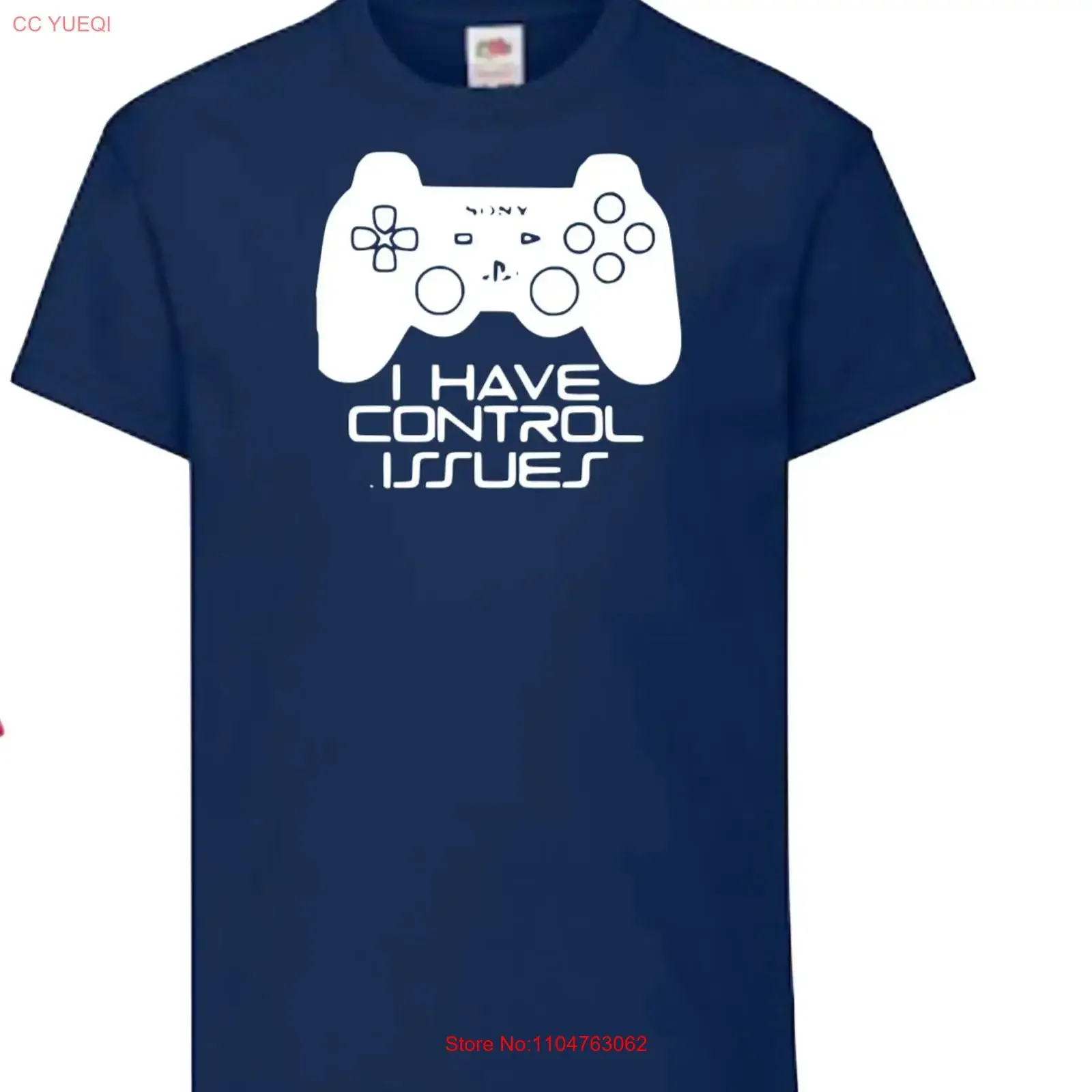 FUN GAMING I HAVE CONTROL ISSUES T SHIRT 1 2 YRS 15 YR KIDS PERSONALISE vintage Washed fashion Top For Everyday Wear Slightly