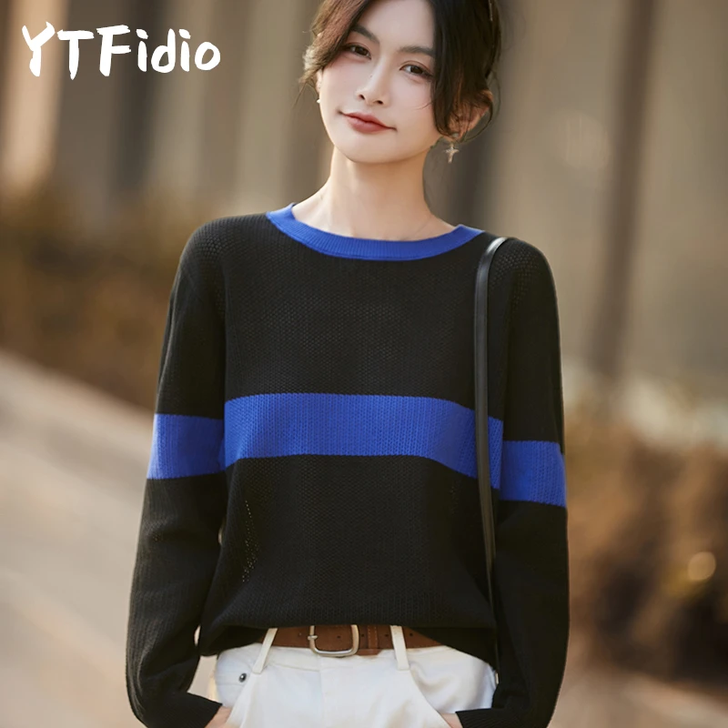 YTFidio 100% Cotton Women O-neck Lace-up Asymmetrical Loose Loose Luxury Designer Clothing Plus Size Clearance Sale 160