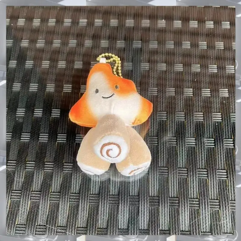 A84F-Small Charcoal Flame Pile Soft Plush  School Bag Decoration Keychain Children's Birthday Gift