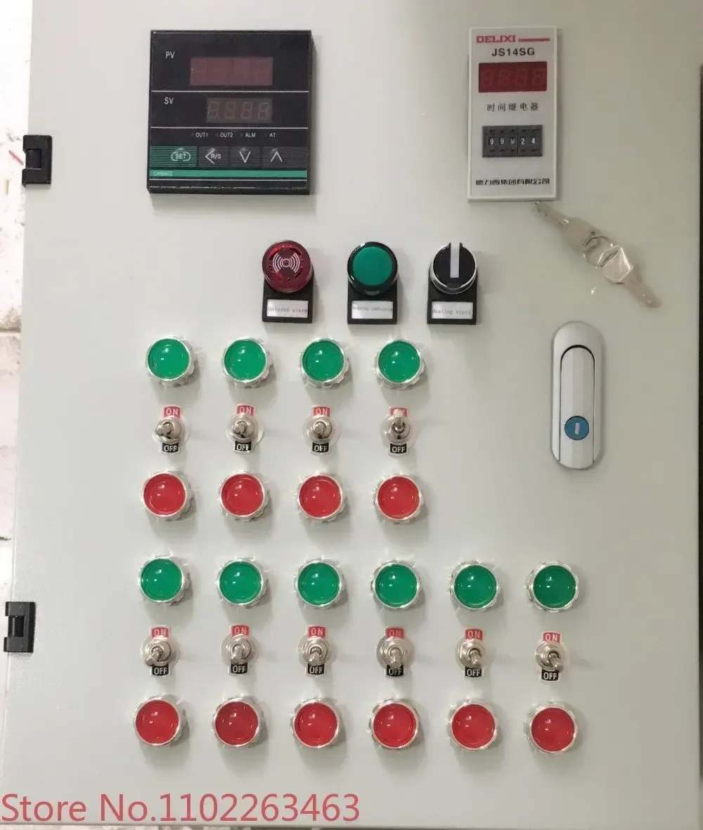 Electric Temperature Thermostat Controller Box for Powder Coating Oven System