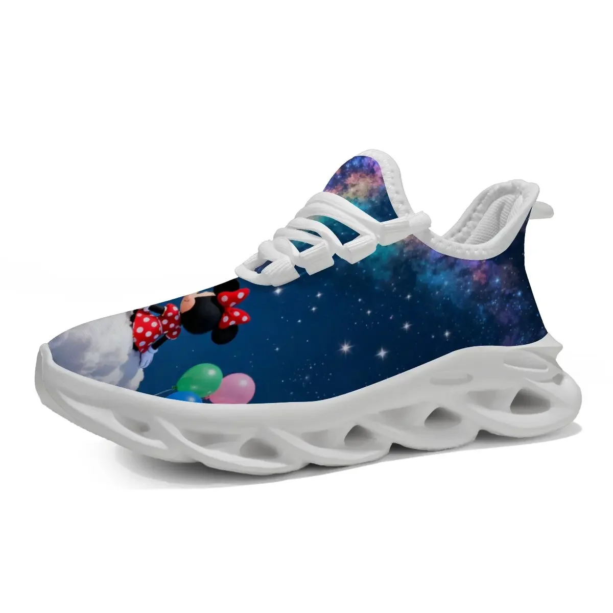 

Minnie Mouse Galaxy Print Casual Sneakers Disney White Casual Shoes for Baby Boy Girl Brand Children Sneaker Mickey Mouse Shoe