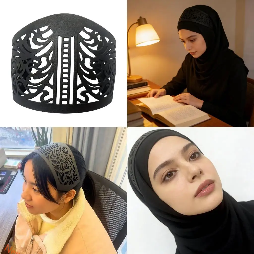 

Friendly Plastic Head Wrap Fixer with Easy Installation Secure for Hijab LXAD