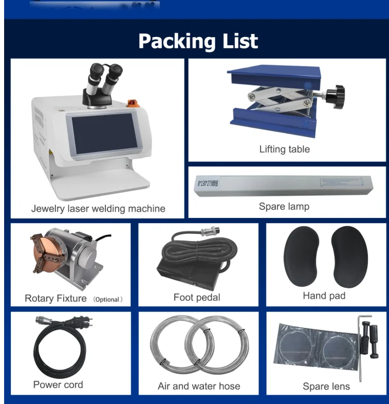 100W Smart Laser Welder YAG Spot Precision Metal Jewelry Welding Tool High-Quality Laser Welding Machine for Jewelers