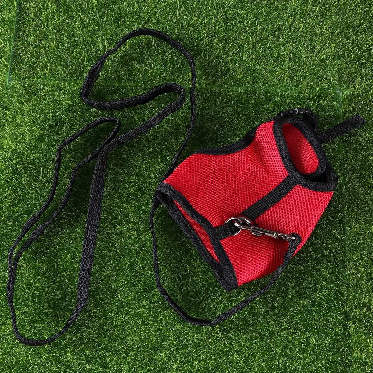 

Rabbit Harness Leash Lead Adjustable Size L Red Maximum Comfort Durable Practical Full Protection Neck Back Stomach