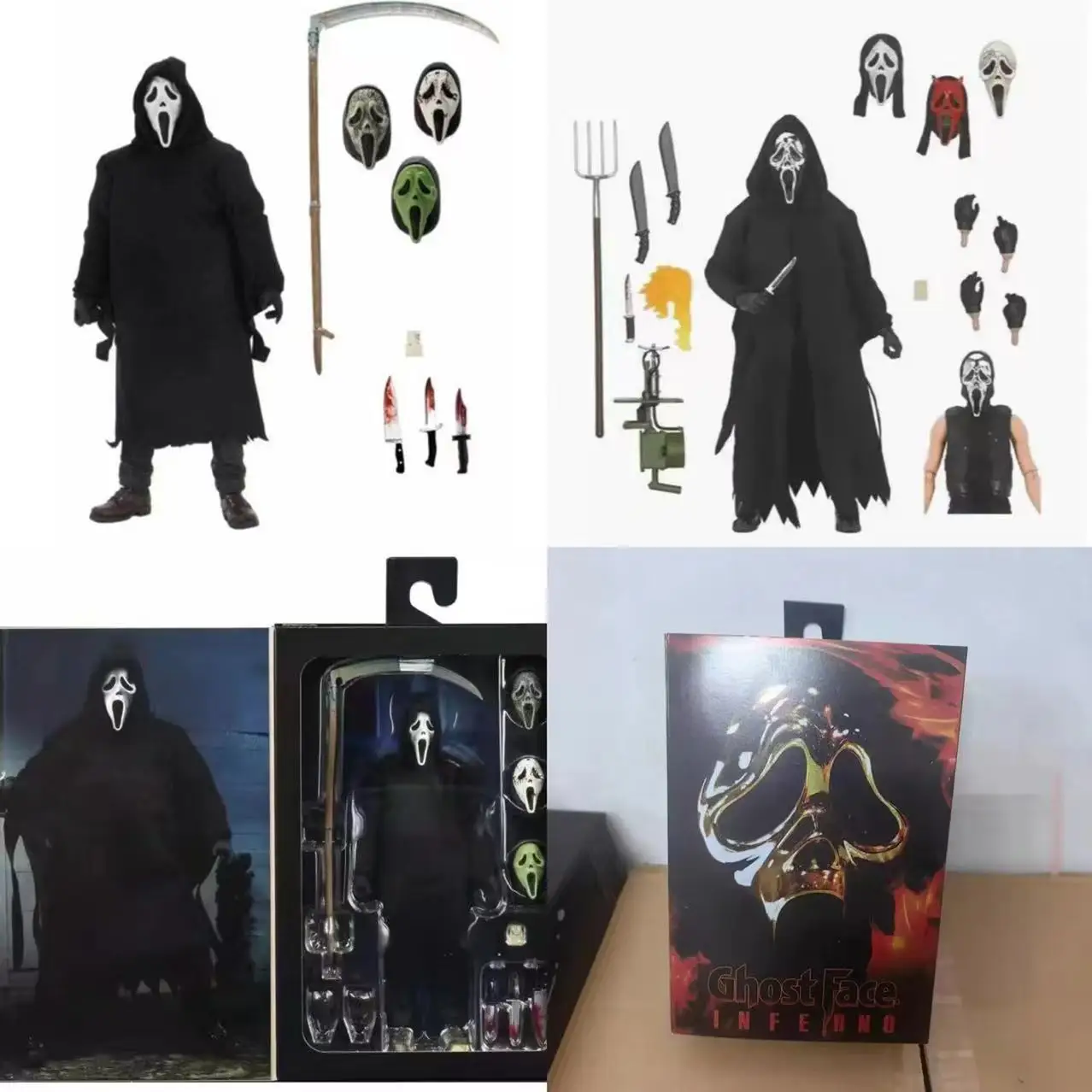 

Neca Screamed in Shock, Screamed for Life, Wildly Bellowed, Made Funny Faces, Killer, Cloth Clothes, Luxury Version, 7-Inch Model