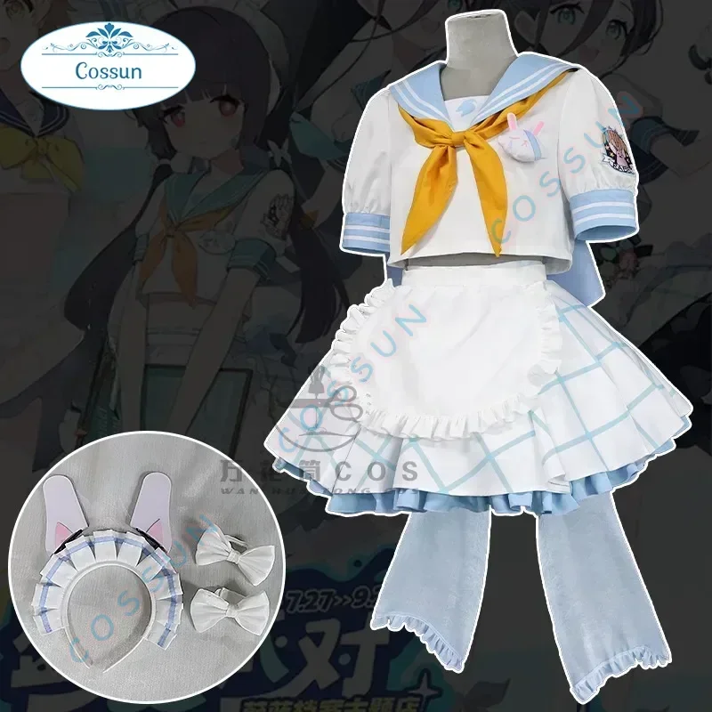 

COSSUN Blue Archive Kasumisawa Miyu / AJITANI HIFUMI / Tendou Arisu Cosplay Costume Halloween Game Suit Lovely Women JK Uniform