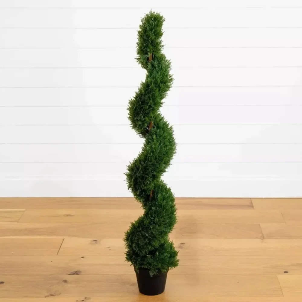

4ft Artificial Cedar Spiral Topiary Tree UV (Indoor/Outdoor)