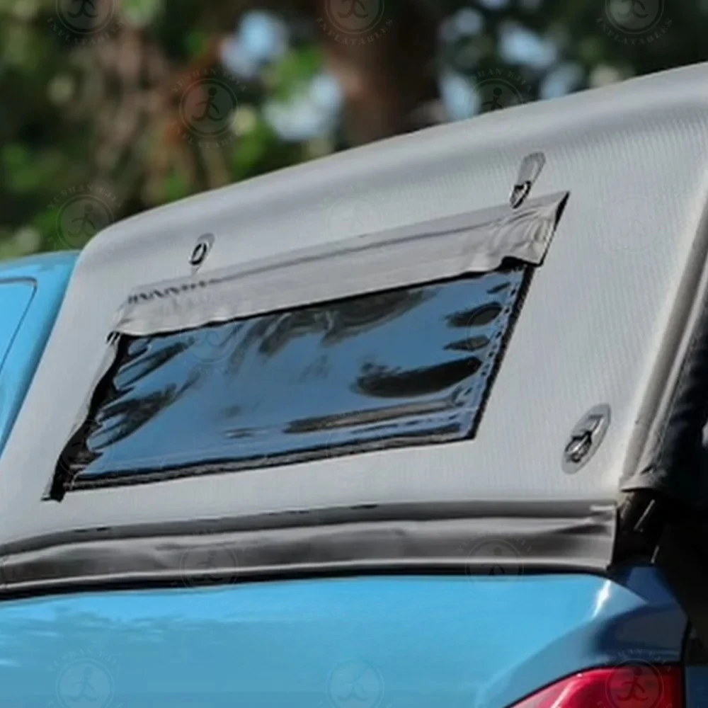 

Black Customized Size Inflatable Air Topper Inflatable Foldable Camper Shell Truck Top for Truck Bed Cover