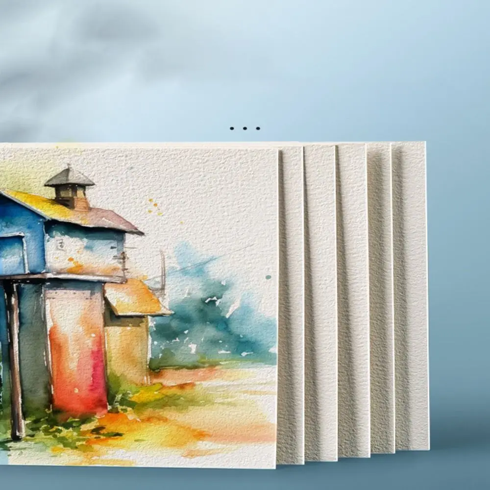 50Sheets/Set Square/Round/Rectangle Watercolor Paper Blank Professional Art Painting Special Paper Water Color Paper Postcard