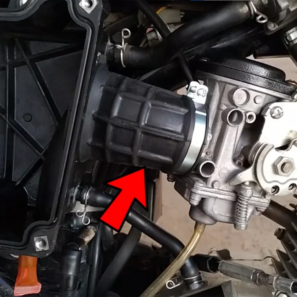 For Yamaha YBR125 YBR125K YBR 125 YBR 125K Motorcycle Accessories Rubber Adapter Air Filter Connector Carb Joint Manifold