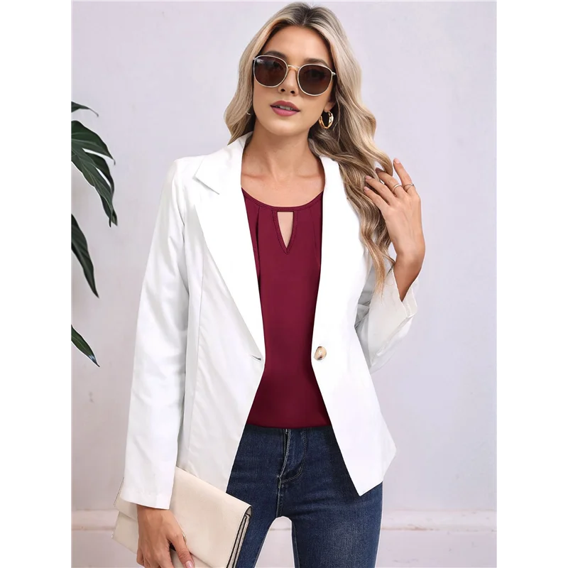 

AOAO-женские топы с длинными рукавами, деловые повседневные блузки, нарядные офисные летние струящиеся рубашки, модные наряды 2025 года