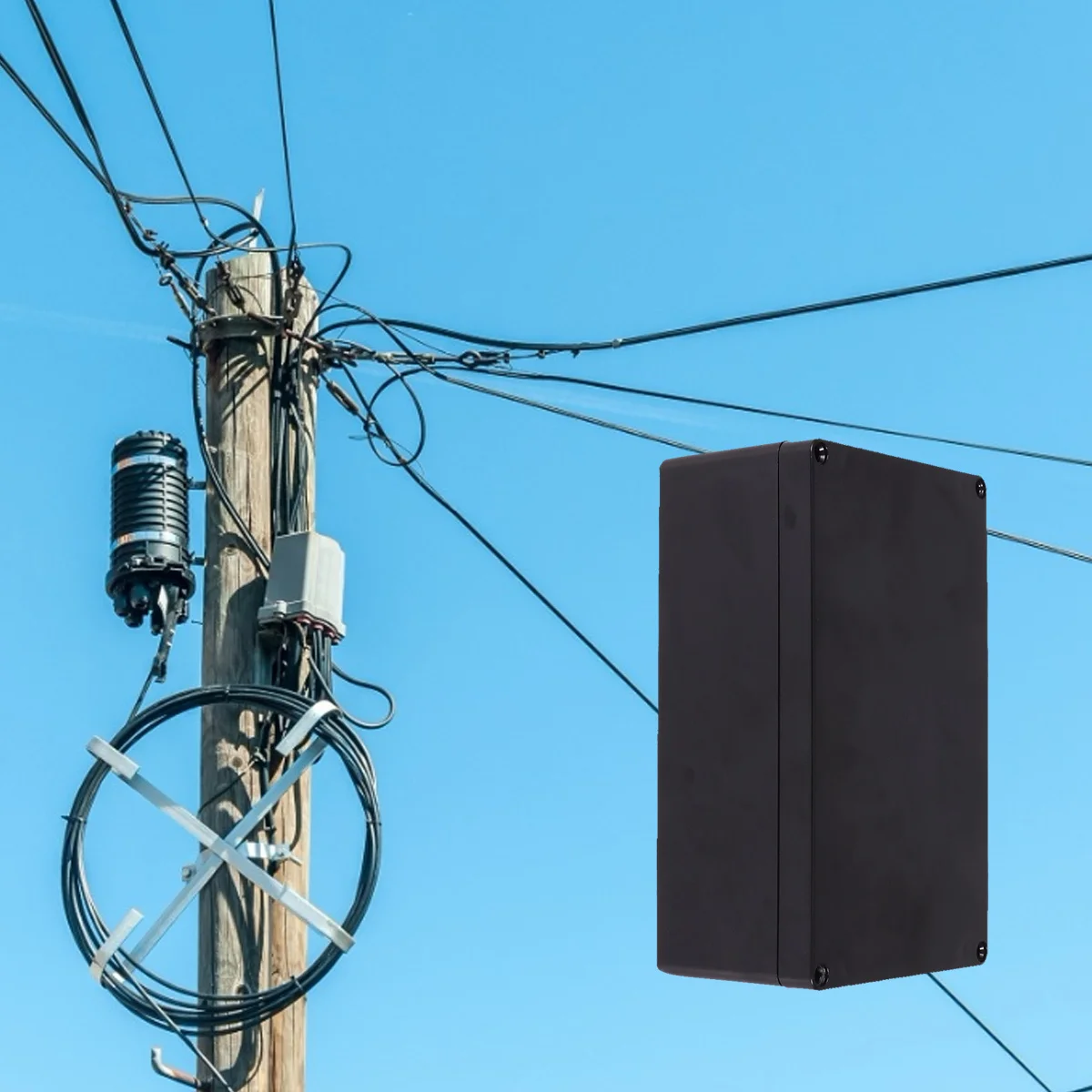 

2Pcs Waterproof Junction Box Plastic Project Enclosure Electronic Instrument DIY Case Circuit Board Electric Box 100x68x50mm