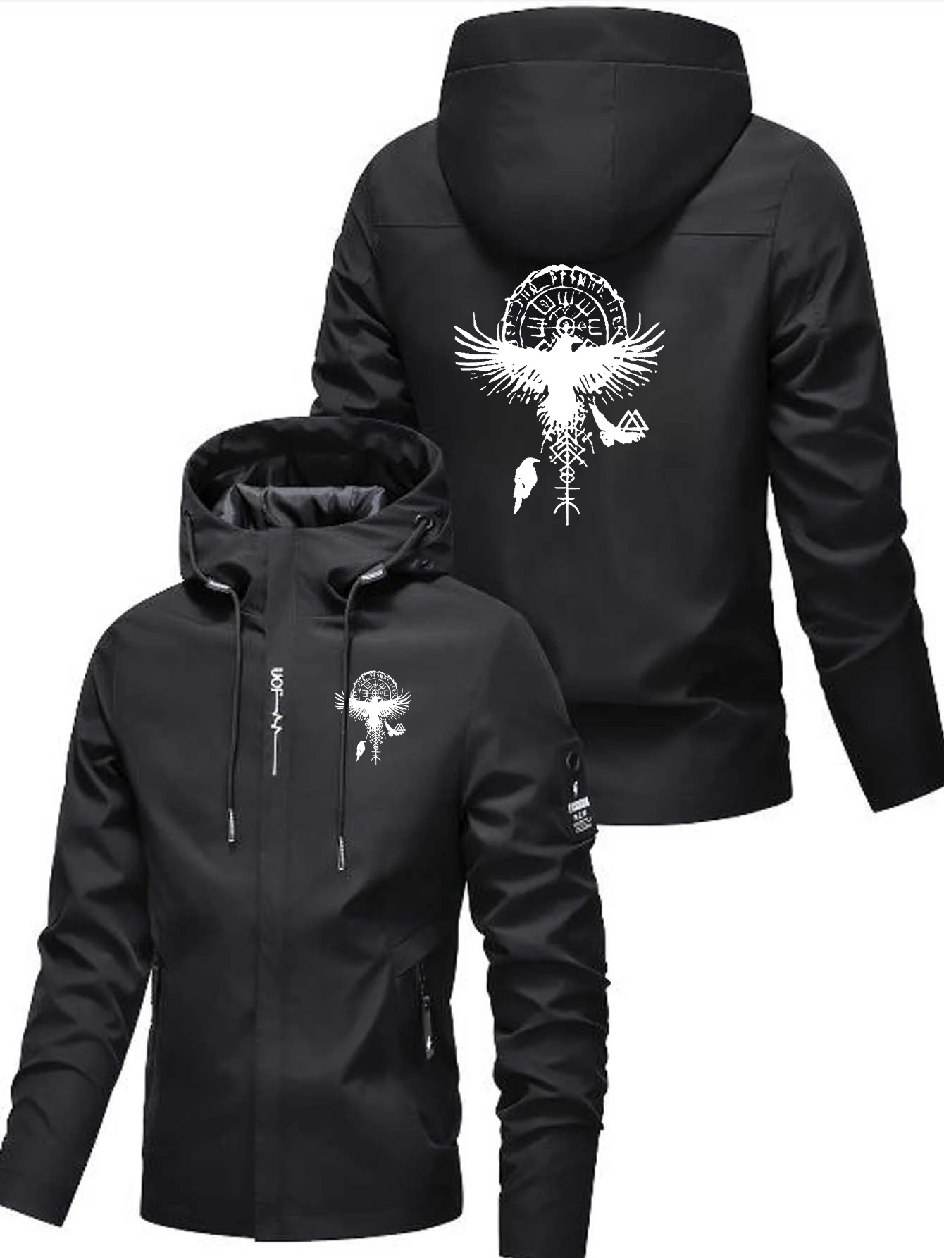 

2026 Spring Autumn Men's Hooded Sweatshirt European Size Confortabl Jacket Simple Workwear Fashionable Casual Sporty Top for Men