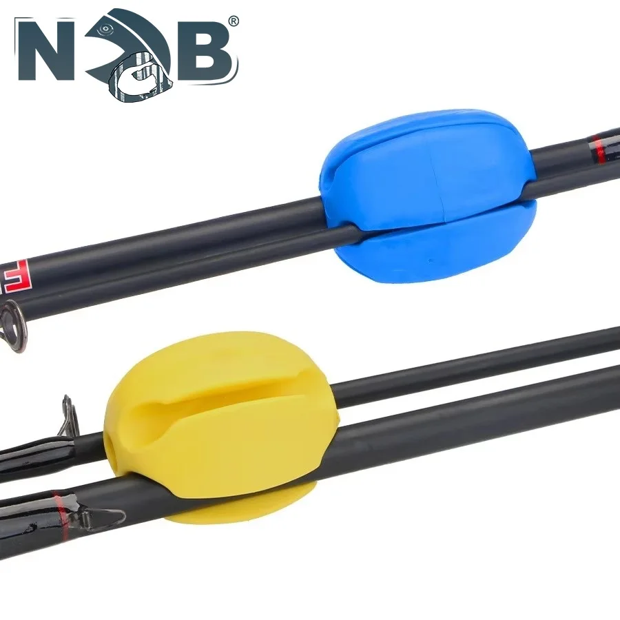 NGB 1PC Fishing Rod Fixed Ball Silicone Anti-Collision Protection Lure Rod Clip Stopper Durable Carp Rod Fishing Accessories